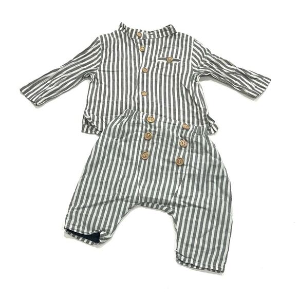 Petite Lucette Paris Striped Haram Pants and Shirt Set Baby 3m